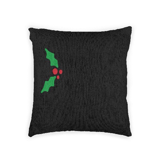 Holly Jolly Mistletoe Holiday Woven Pillows