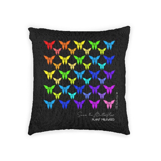 Save the Butterflies Origami Butterfly Woven Pillows