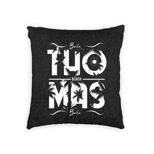 St Thomas Beach Vacation Souvenir Woven Pillows