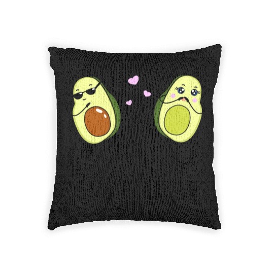 You complete me - Avocado <3 Woven Pillows