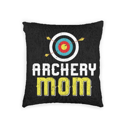 Archery Bow Archer Mom Mother Woven Pillows