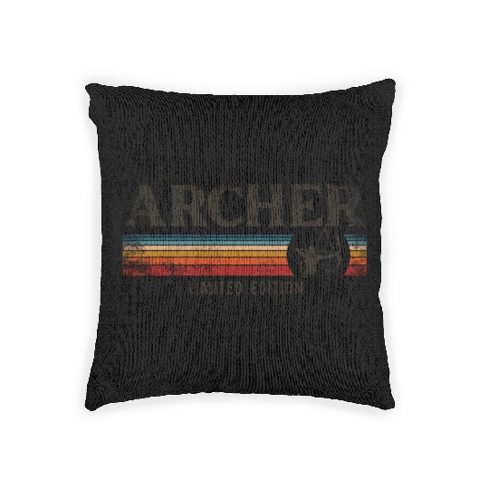 Archery Bow Archer Retro Vintage Woven Pillows