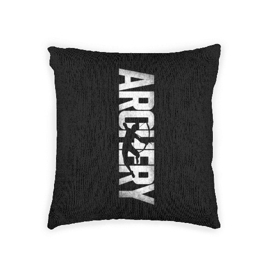 Archery Bow Archer Vintage Archery Woven Pillows
