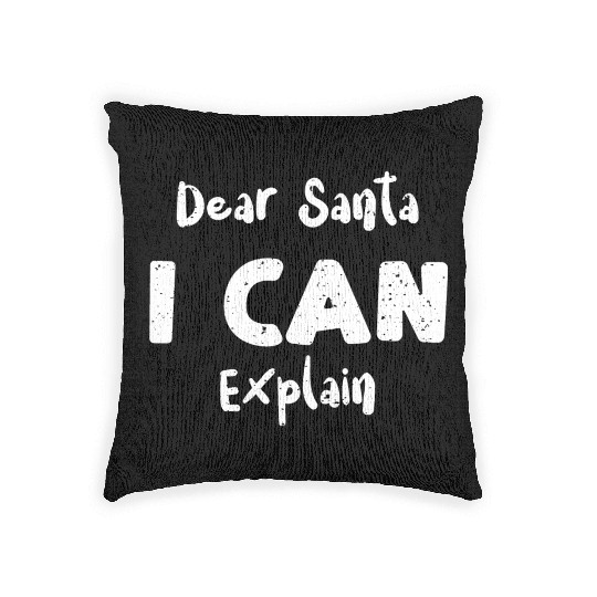 Dear Santa I Can Explain Woven Pillows