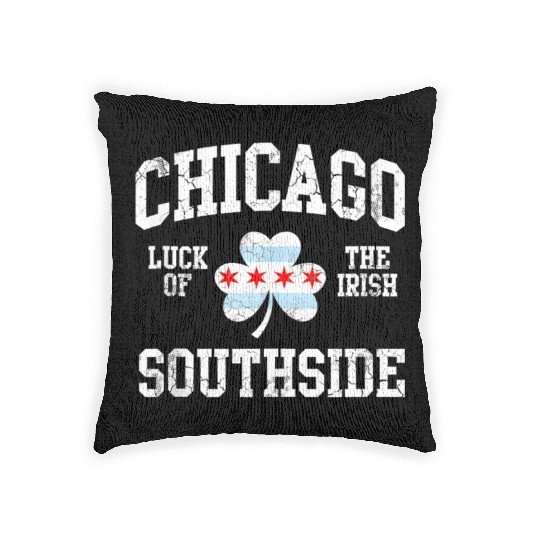 Chicago Southside Luck Of The Irish St Patrick s Woven Pillows