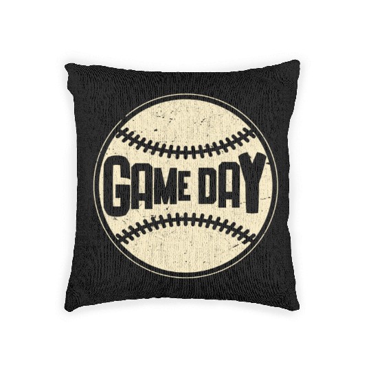 Baseball Game Day Sport Lover Woven Pillows