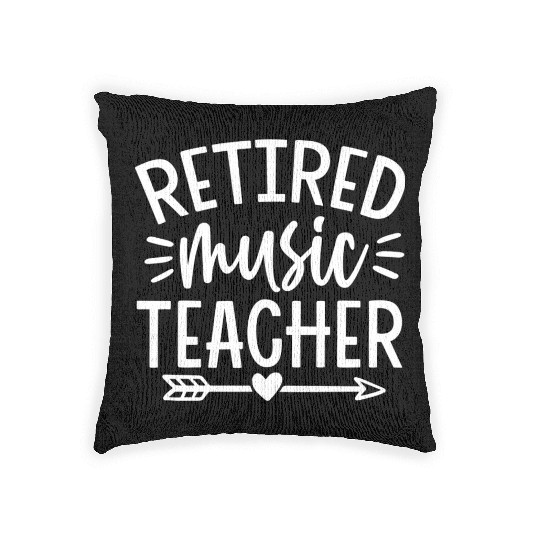 Retired Music Teacher Woven Pillows