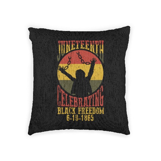 Juneteenth Black History Day Pride Gift Woven Pillows