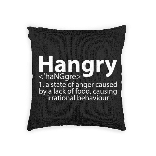Hangry Definition 2 Woven Pillows