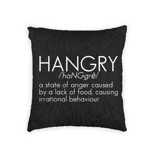 Hangry Definition 5 Woven Pillows