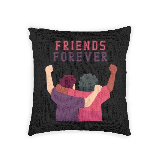 Cool Friends forever Woven Pillows for friendship day to you