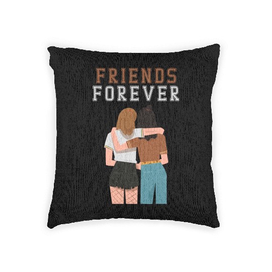 Cool Friends forever Woven Pillows for friendship day to you