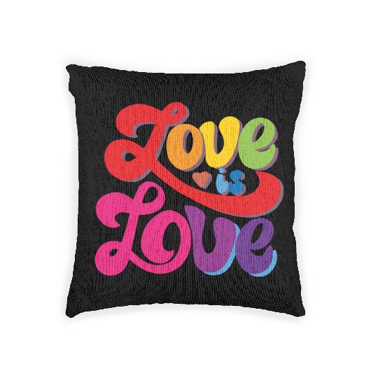 love is love romantic design. Woven Pillows