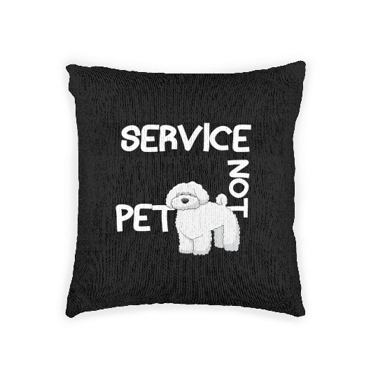 service human not pet Woven Pillows
