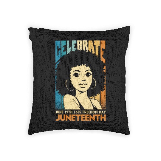 juneteenth-independence, Black History Active Woven Pillows