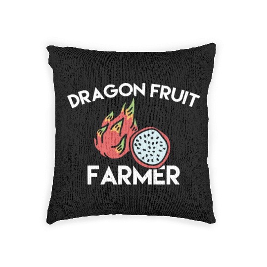Dragon Fruit Farmer Woven Pillows