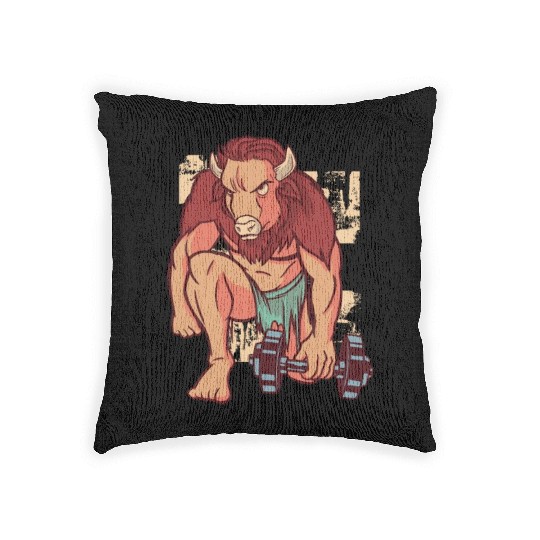 Muscle Buffalo Woven Pillows