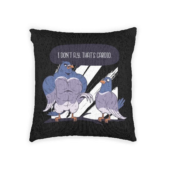 Muscle Pigeon Woven Pillows