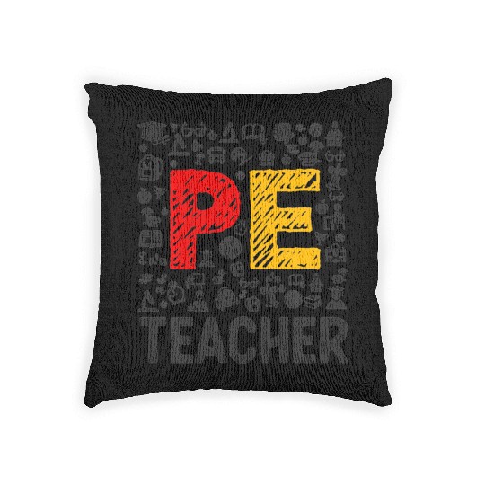 Physical Education Teacher PE Teacher Woven Pillows