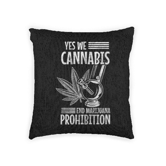 Hemp Weed Hashish Woven Pillows
