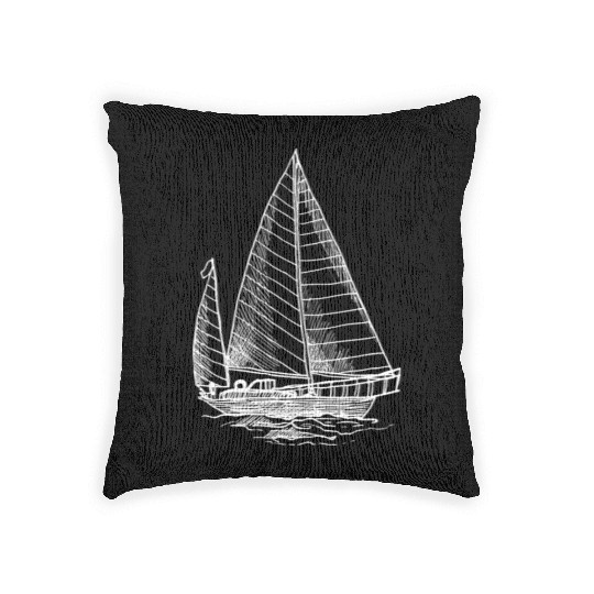 Womens Nautical Boat Sailing Yachtsman Yachtswoman Woven Pillows