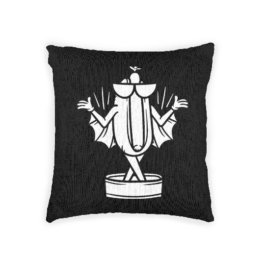 Bat Hotdog Woven Pillows