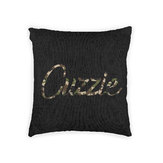 Cuzzie Camo Cousin Friend Sports Talk Woven Pillows