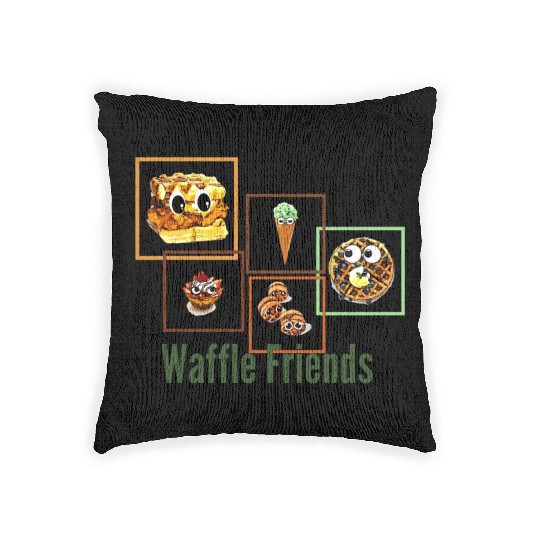Waffle Friends Woven Pillows