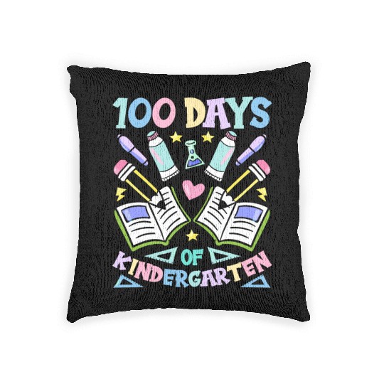 100 Days Of Kindergarten Sayings Sweet Team Cute Woven Pillows
