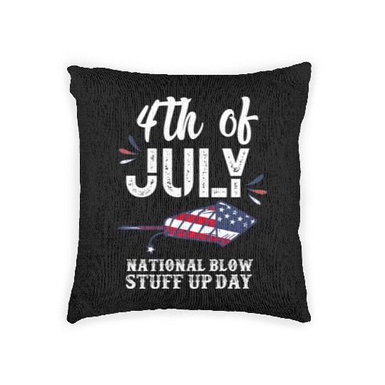 July 4th National Fireworks Day Woven Pillows