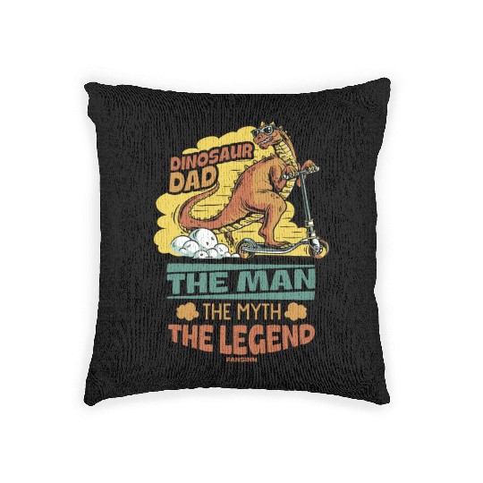 Dinosaur Dad The Man The Myth The Legend Woven Pillows