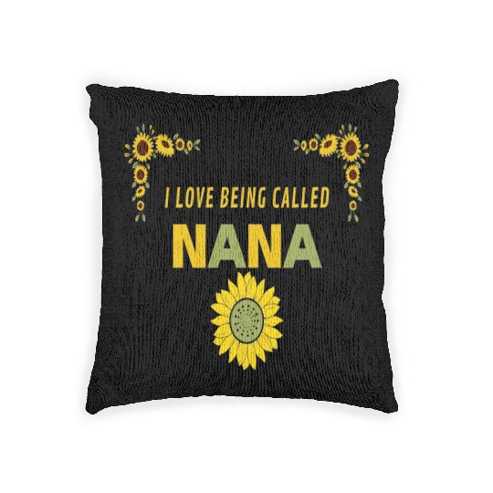 i love being called nana Woven Pillows