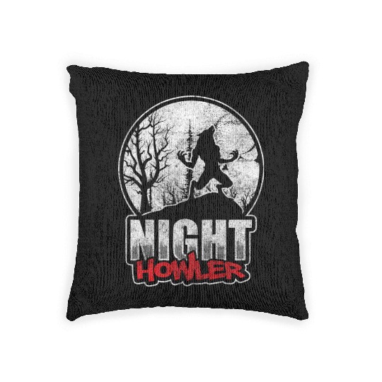 Werewolf Wolves Horror Woven Pillows