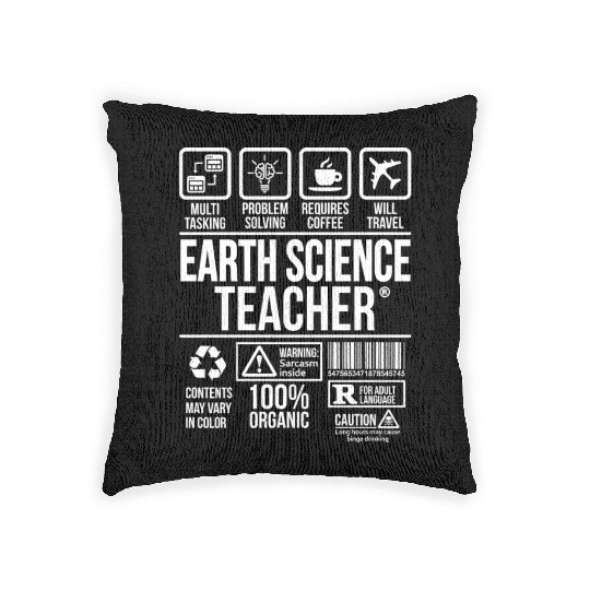 Earth Science Teacher | #TSM Woven Pillows
