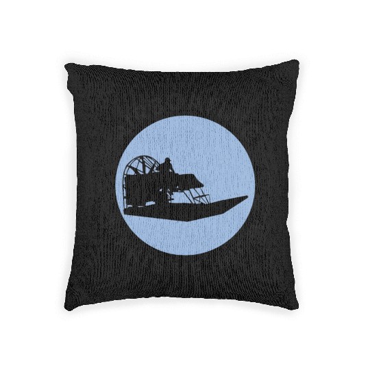 Airboat Fanboat Airboating Planeboat Swamp boat Woven Pillows
