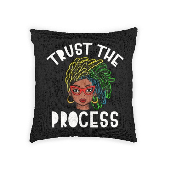 Naturally Loc's Trust The Process Woven Pillows