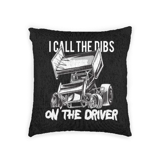 Sprint Car Mom Dirt Track Racing Racing Race Day Woven Pillows