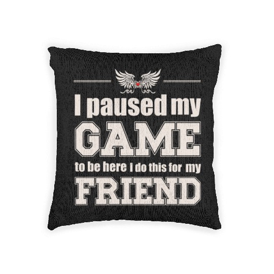 I paused my game to be here - for my friend Woven Pillows