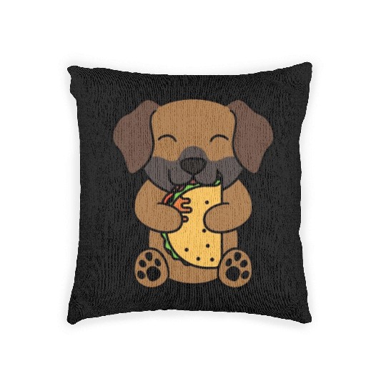 Rhodesian Ridgeback Taco Lover Woven Pillows