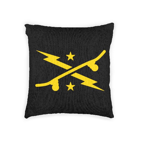 Lightning Skateboard Woven Pillows