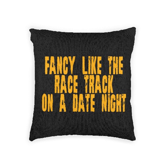 Fancy Like The Race Track On A Date Night 4 Woven Pillows