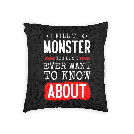 Evil Cute Little Sister Brother Woven Pillows
