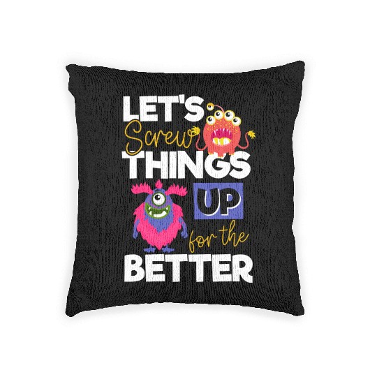 Monster Comic Little Sister Woven Pillows