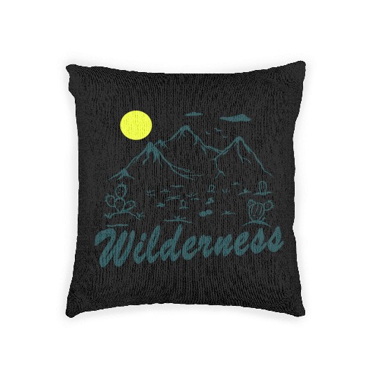 Wilderness Hiking Nature Lover Woven Pillows