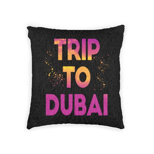 Trip To Dubai Woven Pillows