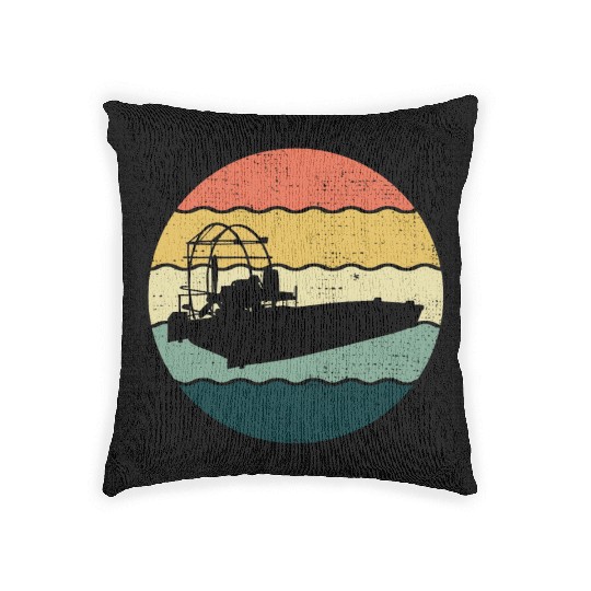 Airboat Fanboat Airboating Planeboat Swamp boat Woven Pillows