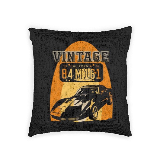Vintage car Woven Pillows