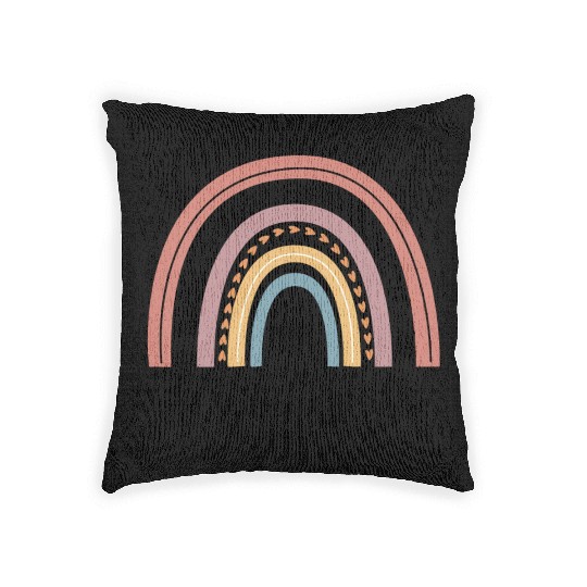 Teacher Life Rainbow Teacher Graphic Teacher Woven Pillows