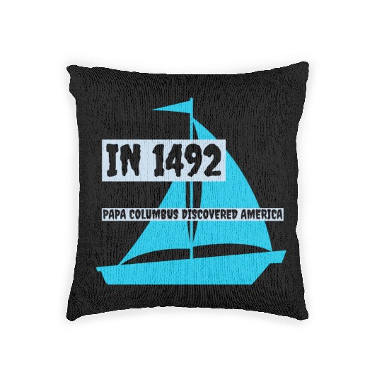 Gorgeous Summer Sailing Ship Woven Pillows