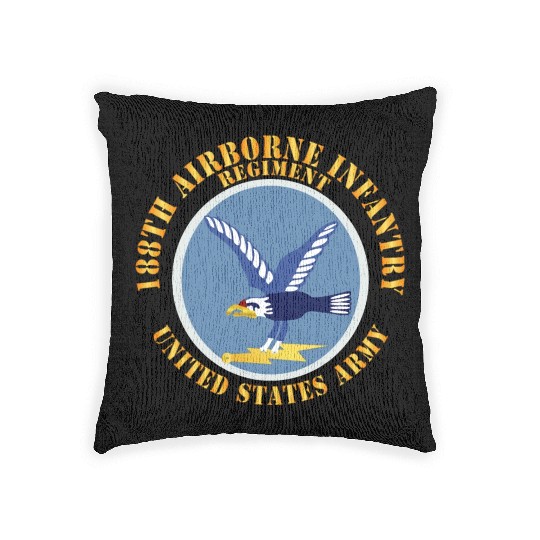 Army 188th Airborne Infantry Regiment SSI X 300 Woven Pillows